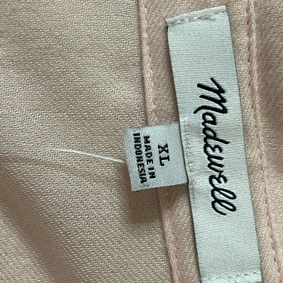 Madewell flannel dolmen sleeve button down shirt - Picture 10 of 13